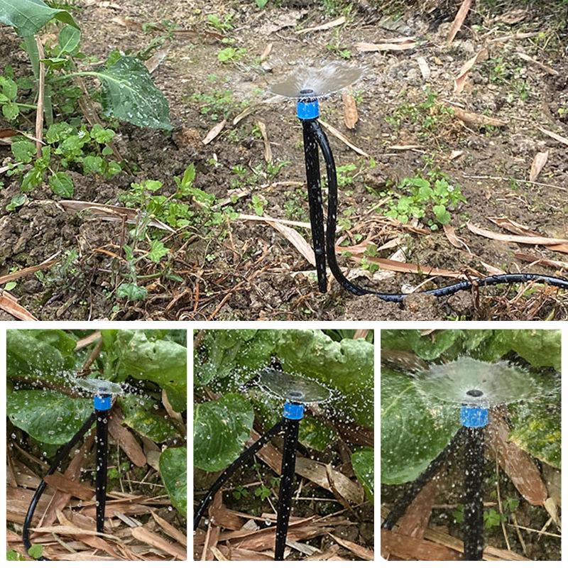 Garden Irrigation Sprinkler: 13.5cm Ground Plug 360° Spring Micro Sprayer