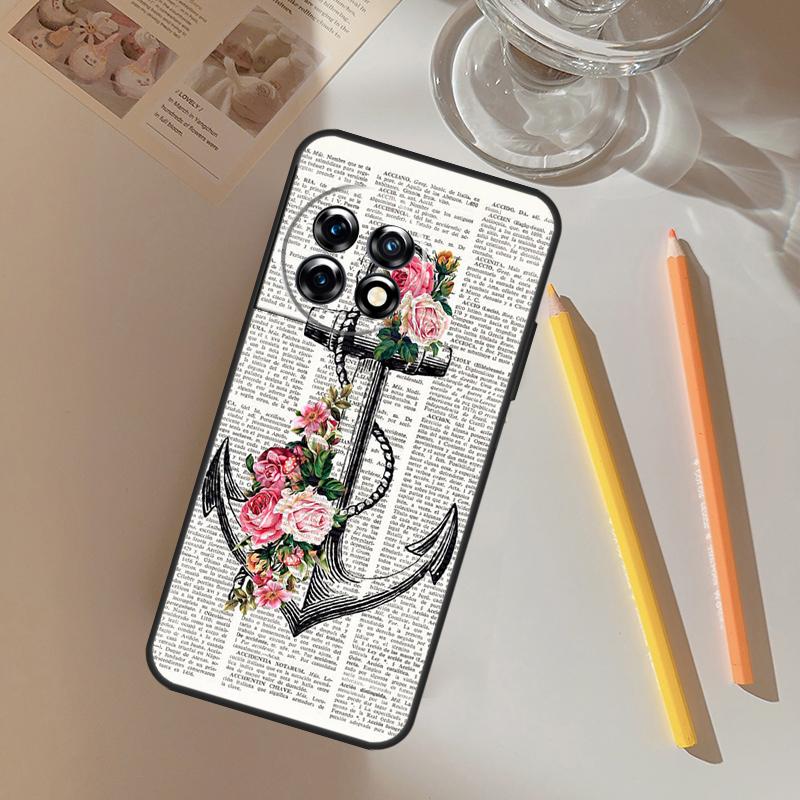 Anchor Sea Beach Funda For OnePlus 13 13R 12 R 11 9 10 Pro 8T 9RT 10T OnePlus Nord 4 CE 2 3 Lite N20 N30 Case