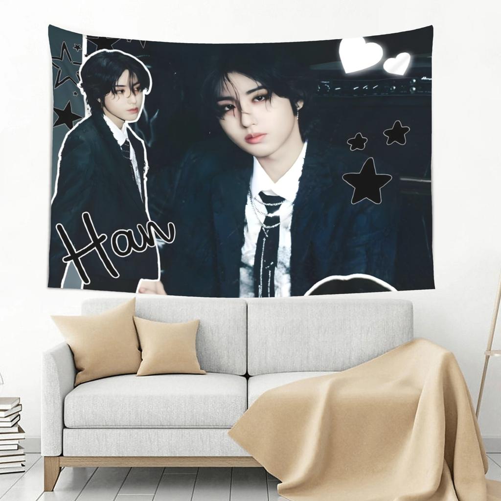 skz han jisung Large Wall Hanging for Cafe Studio or Lounge Decor An EyeCatching Piece