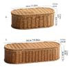 Mehrzweck-Rattan-Handgewebte Aufbewahrungskorb-Designs für Schränke, praktisch für die Heimdekoration und Aufbewahrungslösung