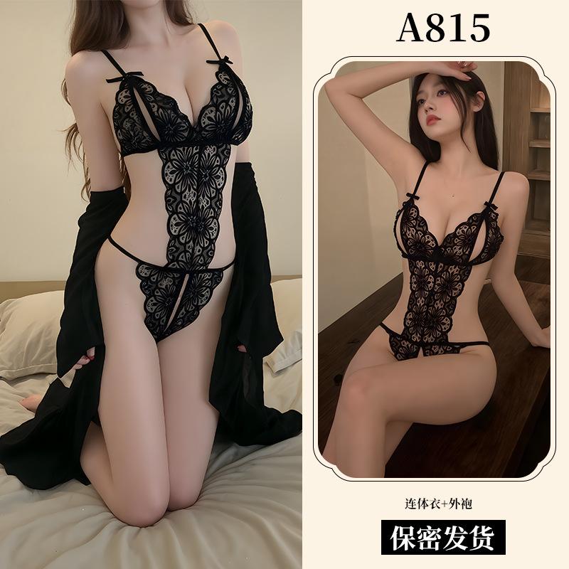 Sex Underwear Sexy Lace Onesie Women's Passion Suit Pure Desire Hollow Uniform Seduction A
