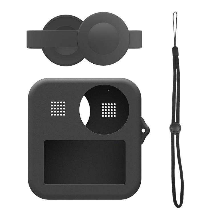 Custodia In Silicone Per Action Camera Osmo Action 4/3 - Cover Morbida Con Copriobiettivo, Tracolla, Protezione Completa Antigraffio