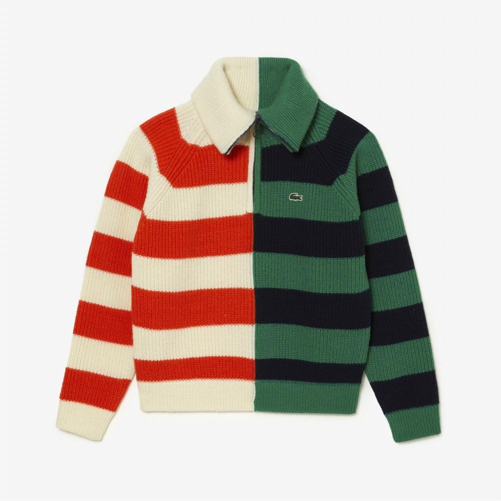 

ЖЕНСКИЙ СВИТЕР LACOSTE S VARIANT BOARD ST ПОЛОВИННАЯ МОЛНИЯ AF0645 53N QI5