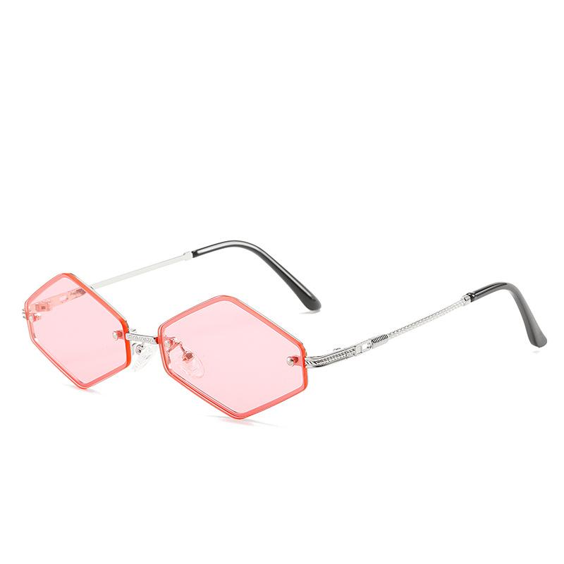 Personalized Small Frame Rhombus Sunglasses Women'S Tide Gradually Change Sunglasses Wind Trend Sunglasses Men