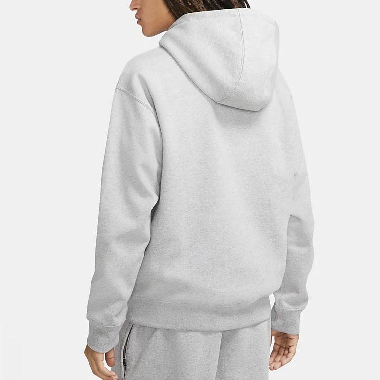 NikeLab Solo Swoosh Fleece Hoodie (Asia Sizing) Dark Grey Heather Men Streetwear DA0316-063