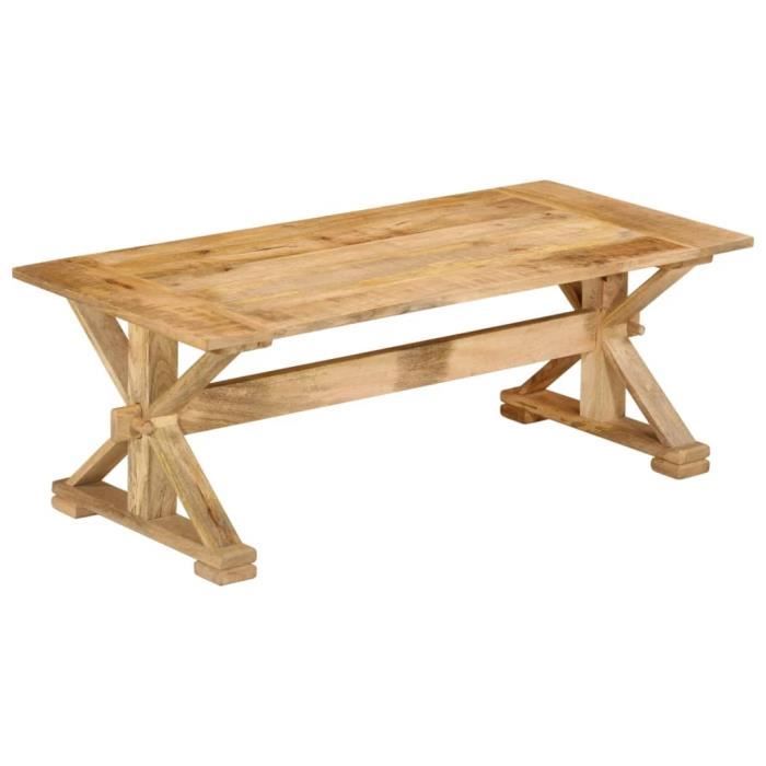 VidaXL Table basse 110x52x40 cm bois de manguier massif 354990