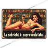 Retro Alkohol Blechschild Metall Vintage Plakette Bar Wandkunst Küche Wohnzimmer Schlafzimmer Party Dekoration