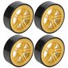 4pcs RC 6 Spoke Plastic Wheel Rims with Rubber Tires for 1 10 RC Drift Car OnRoad Drifting Car