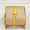 Elegant 24K Gold-Plated Copper Bead Bracelet for Women 