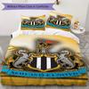 Newcastle United FC Mönster Sängkläder Täcke Täckeöverdrag Örngott Heminredning Födelsedagspresent (1 * påslakan + 2 * örngott utan innerkudde)