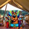 1pz Coperta da Esterno Scooby-Doo Leggera in Flanella, Morbida e Calda, Per Tutte le Stagioni, Esterno, Campeggio, Soggiorno, Ufficio, L1106051