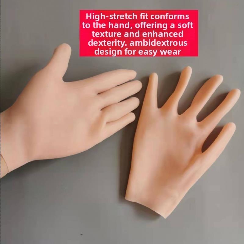 Ultimate Silicone Gloves Waterproof Sunscreen Oil Resistant Anti Dryness Thick Soft Moisturizing Hand Kitchen Cleaning Household