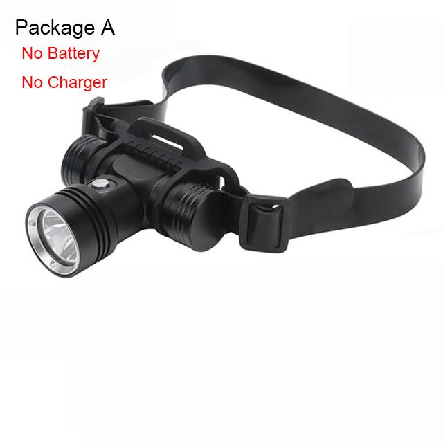 

D2 Дайвинг Налобный фонарь 200M Подводный налобный фонарь Светодиодный фонарик для дайвинга Фонарь для рыбалки Водонепроницаемый IPX8 18650 Лампа для дайвинг костюмов Свет