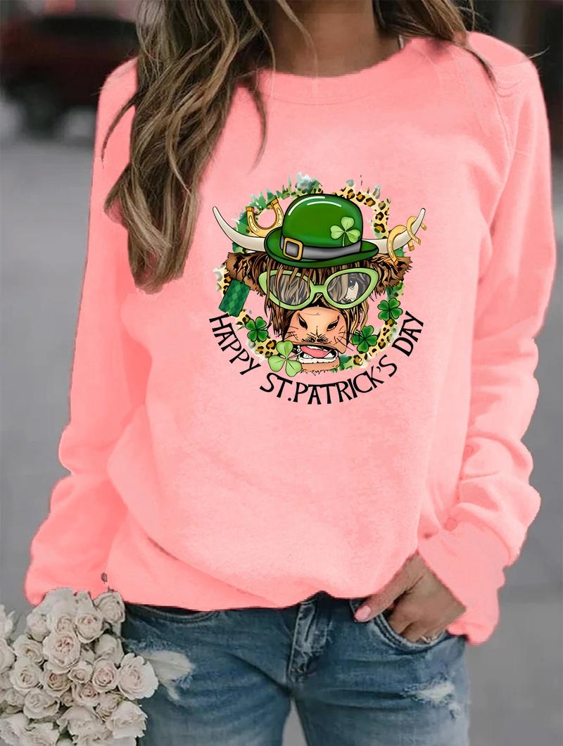 

Шикарная женская зимняя толстовка с круглым вырезом и длинными рукавами с различными модными узорами S