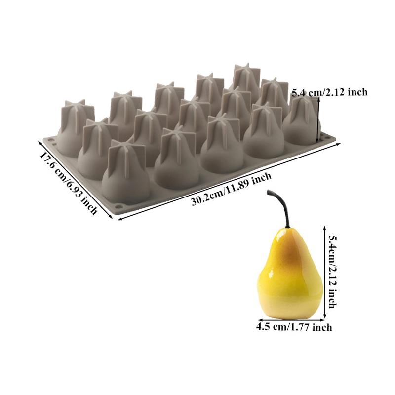 Simulated Fruit Silicone Mold Diy Fruit Dessert Mousse Cake Mold Candle Aromatherapy Soap Silicone Mold Home Decoration Mold