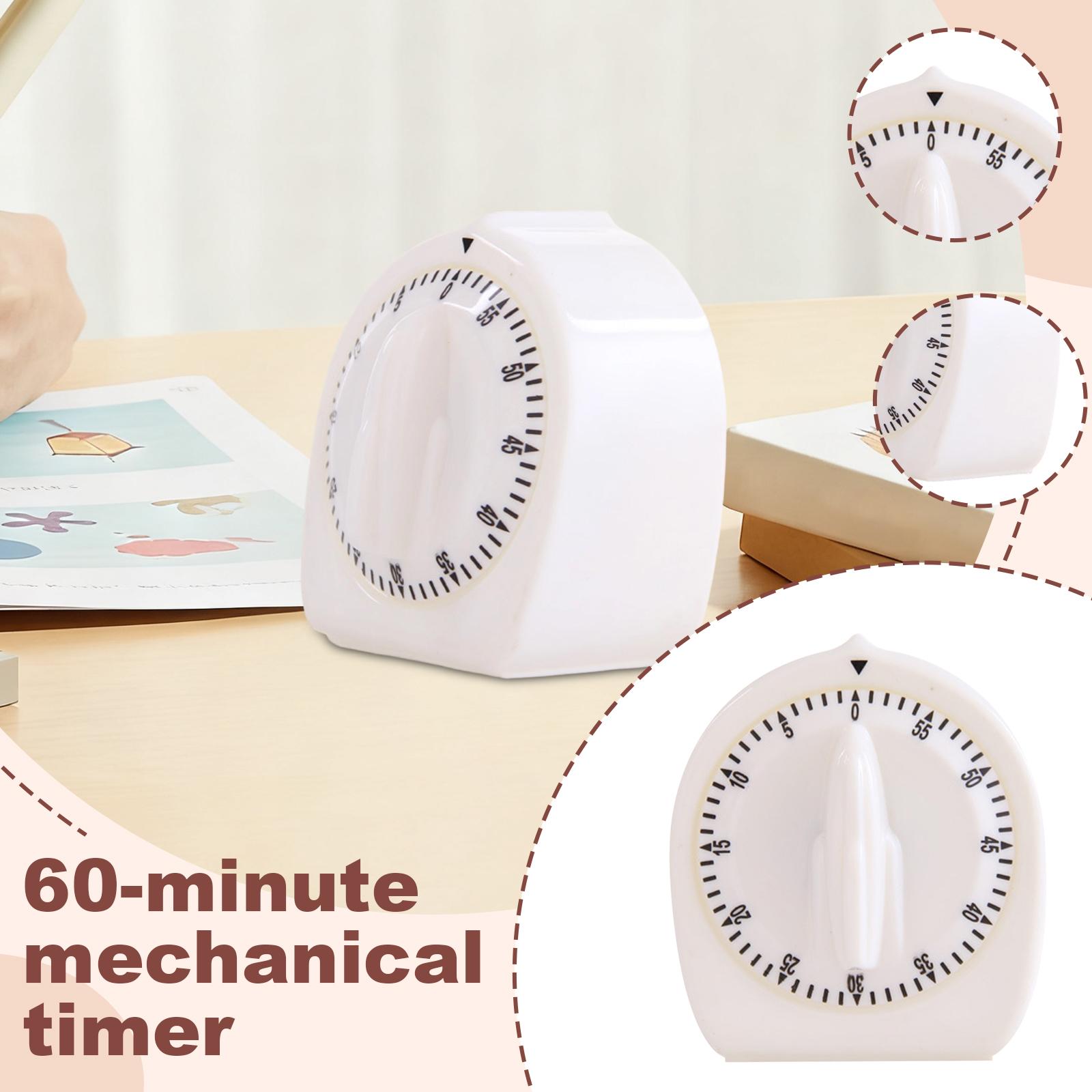 

60-minute Mechanical Timer Countdown Kitchen Reminder Student Problem-solving Time Manager Alarm Clock One Size