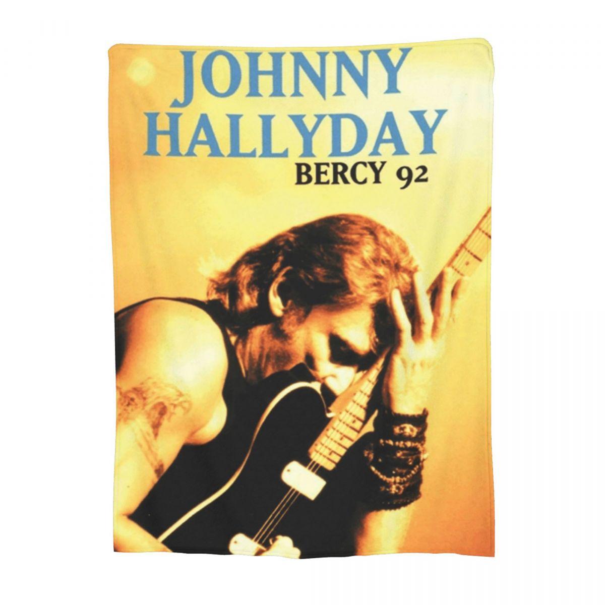 

Rock Star Johnny Hallyday Rock n Roll Blankets Throw Blanket Super Soft Throw Blankets for Couch Bedding Throws Bedspread Quilt 80x120cm