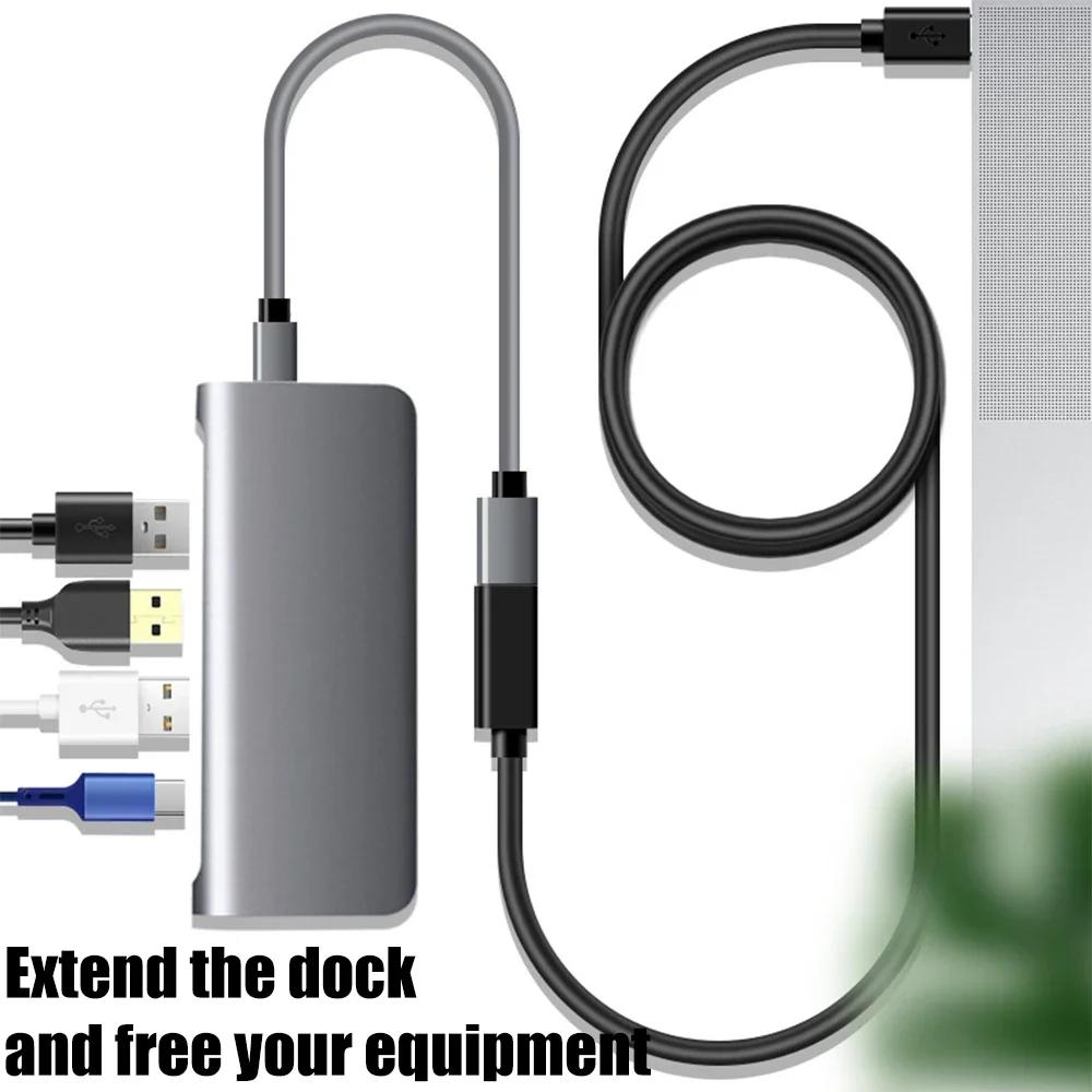 USB-C Female To Type C Male Adapter Cable Extension Cable High-speed Transmission Digital Cables Extended Cord for Laptop Tablet