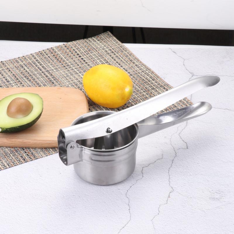 1pcs Stainless Steel Potato Ricer With Silicone Handle And Replaceable Chassis Potato Mashers Presses Mashing Mashed Potatoes