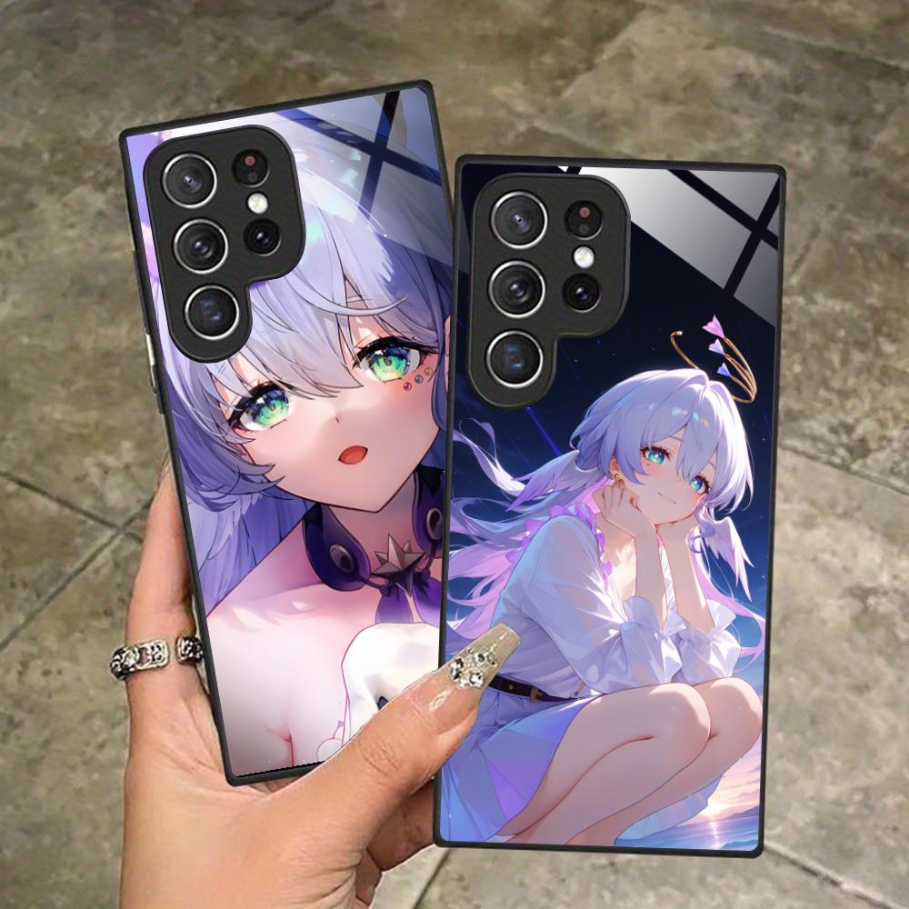 HSR Robin Glass Mobile Phone Case for Samsung Galaxy A56 55 54 53 52 51 36 35 34 23 16 15 5G Colorful Cover
