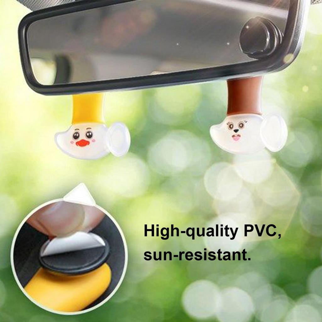 Car Scents Air Freshener PVC Cartoon Animal Designs Aromatherapy Ornament Car Air Freshener Rear View Mirror Ornament For
