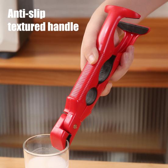 3-in-1 Hot Plate Gripper Tongs Heat Resistant Bowl Tongs Non-Slip Plate Lifter with Built-in