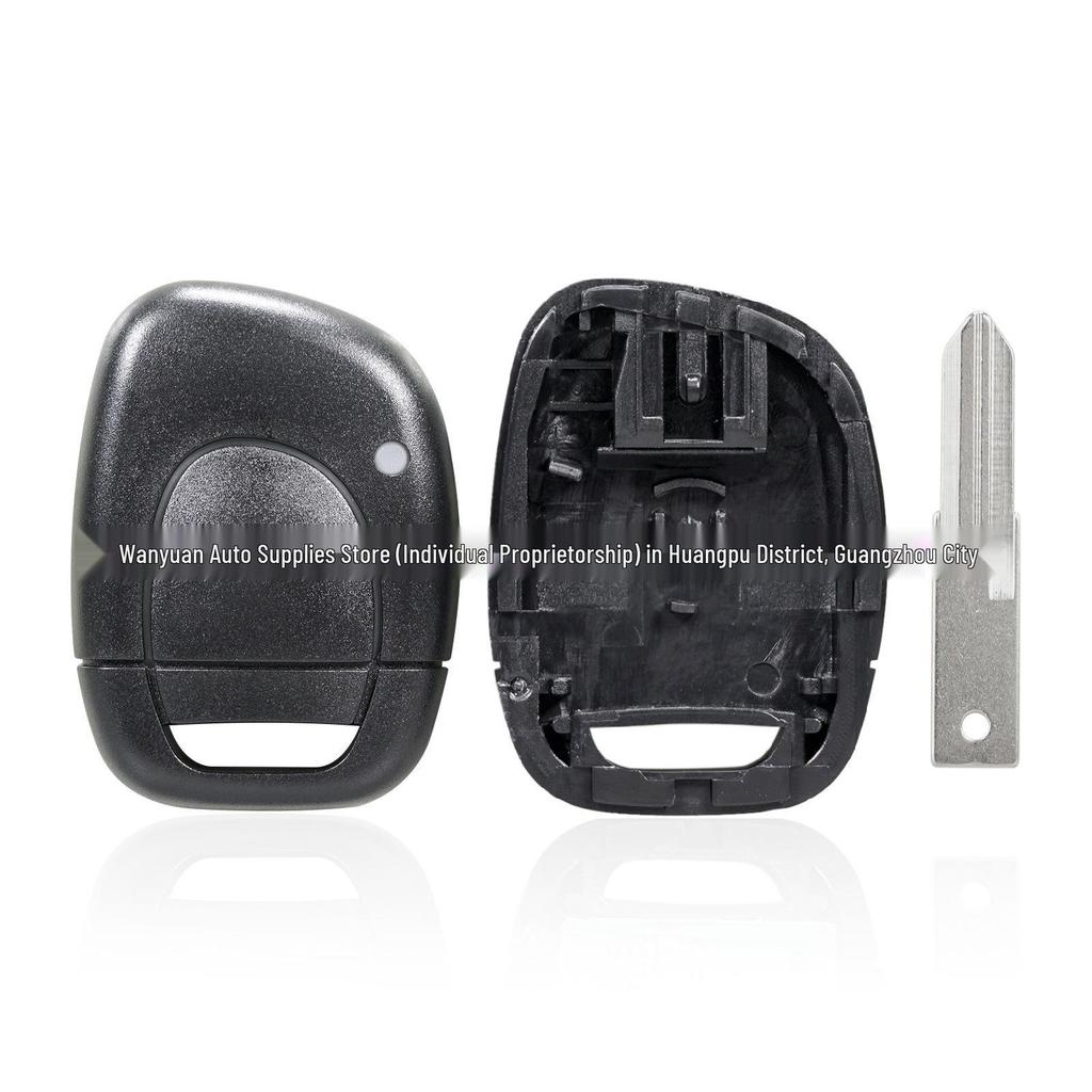 Renault 1-Button Straight-Type Remote Key Shell Without Battery Compartment, Blank NE73/Narrow VAC102