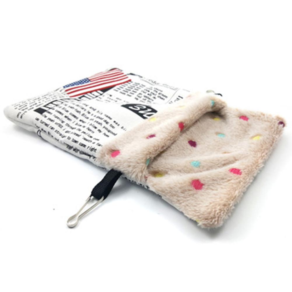 Warmes Hamsterbett Nest Haustier Schlafsack für Eichhörnchen Meerschweinchen Papageien Kleintiere Wintermatte Haus Käfig
