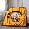 1pc Mr. Bean Blanket Versatile for Couch, Office Bed