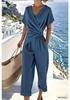 Damen Sommer Set in einfarbigem, unregelmäßigem Design, Europäischer & Amerikanischer Stil, Modekollektion 2025