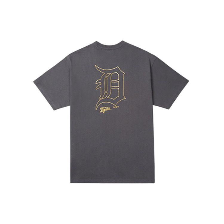 New Era Detroit Tigers Crew Neck T-Shirt Unisex Tops Dark-Gray 12845015