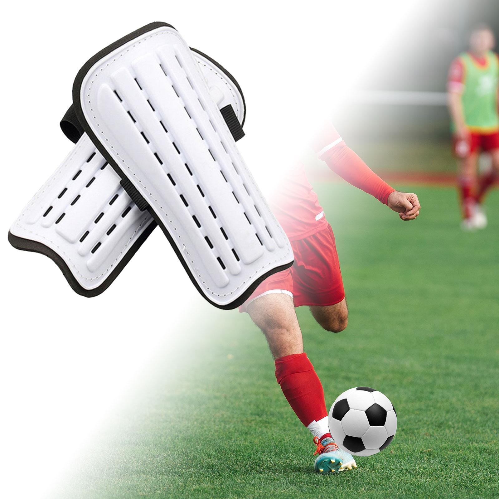 

Усовершенствованные футбольные щитки для мужчин и женщин — усиленная защита ног белый