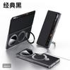 Original Luxury Genuine Leather Magnetic Case For Vivo X Fold6/Fold5/ Fold 6 5 Metal Ring Holder Bracket Window View Flip Cover