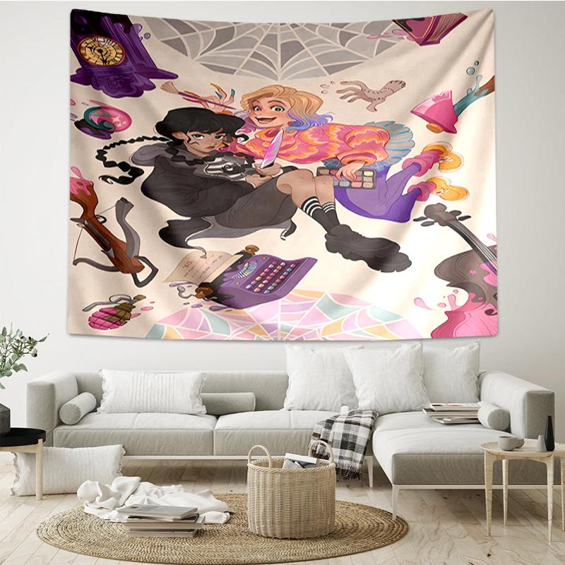 Stained Glass Gothic Romance Tapestry Hanging for Bedroom,Livingroom, Playroom,Decor Art Room Wall Tapestry Holiday and Birthday Gifts