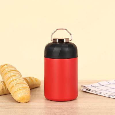 Portable 304 Stainless Steel Thermos Food Jar with Large Capacity - Insulated for Outdoor Use