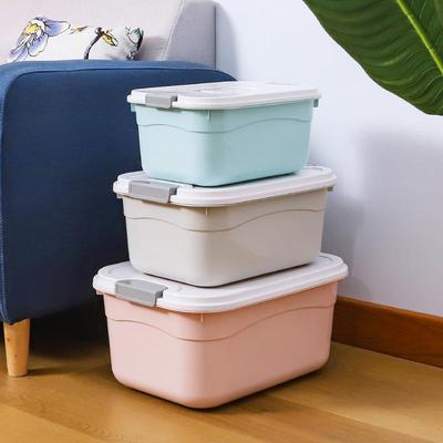 Extra Large Portable Plastic Storage Box with Lid for Clothes, Toys, and Snacks