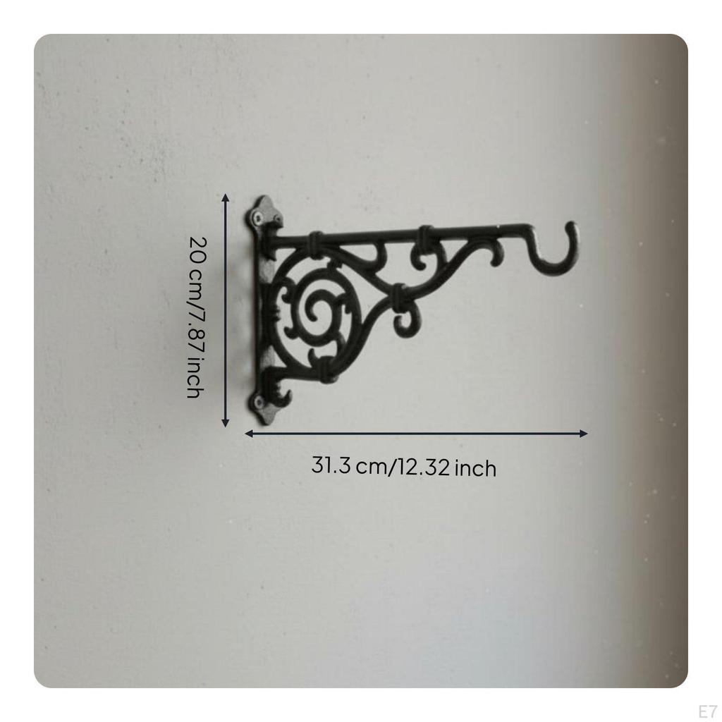 Cast HeavyDuty Coat Hook Decorative Rustic Wall Heavy Duty Vintage Style Hat Rack for Entryway,