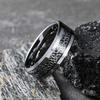 Men's Jewelry 8mm Men's Titanium Steel Finger Ring Celtic Triangle Knot Ring