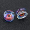 Transparent Acrylic Purple Eyeball Ear Gauges - Personality Punk Piercing Jewelry