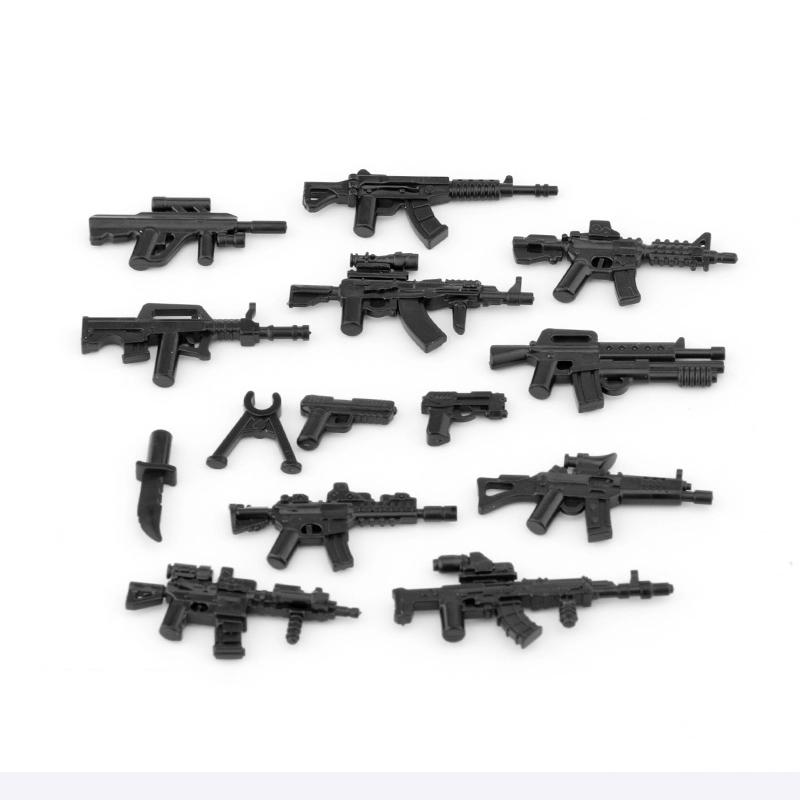 25/50/100 Stück Militärwaffen Polizei Spezialeinheiten Soldaten Maschinengewehre Mörser SWAT Bausteine Panzer Armee Spielzeug