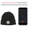 Bluetooth 5.0 LED Beanie Hat with LED Light Built In Stereo Speakers and Mic Warm Hat for Sports and Outdoors LED Beanie Hat