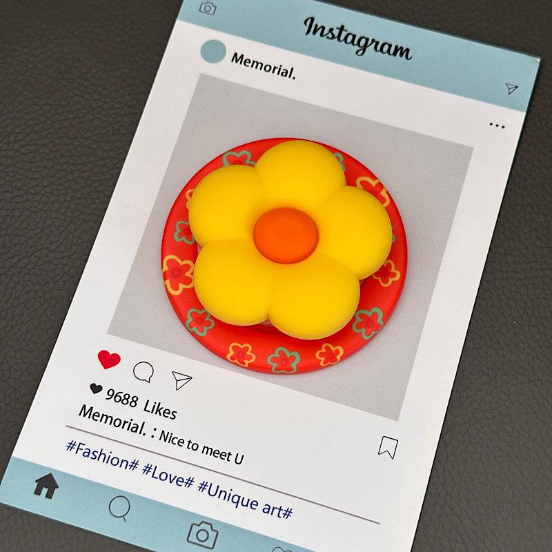 3D Silicone Flower Magnetic Stand for MagSafe Phones with Strong Suction