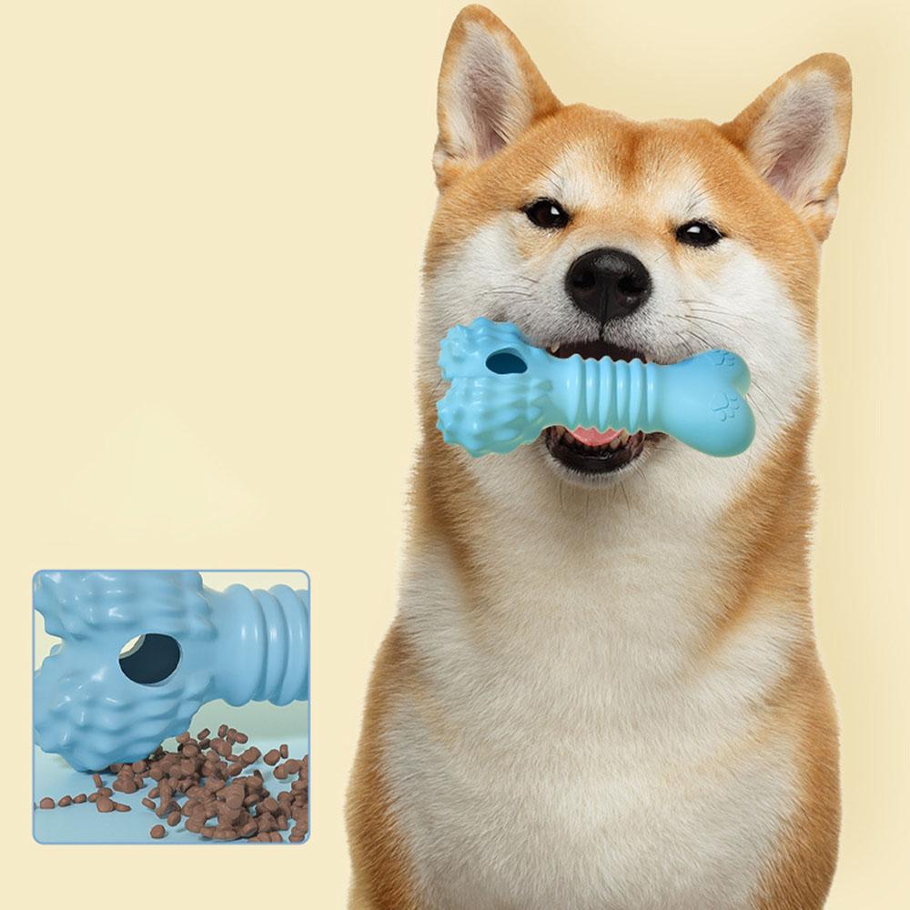 Hundeknochen Puzzle Spielzeug - Leckerli-ausgebendes Kauspielzeug für Hunde, Langlebiges Zahnreinigungsspielzeug zur Linderung von Langeweile,