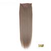 FREEDOM Synthetic Clip Hair Extensions 4Pcs/Set 24 Inch Long Straight Ombre Brown Blonde 8 Clips In Hair Extensions For Women
