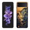 Golden Holy Dragon Phone Case For Samsung Z Flip 7 6 5G Galaxy Z Flip 5 4 3 Black Hard Cell Cover Luxury PC Shell Coque