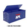 Gray Maersk Flip-top Model Container with Custom Logo and Graphics - Business Gift Edition