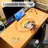 Large Mouse PadNaruto Custom Name Text Personalized Desk Mat Non Slip Gaming Pad