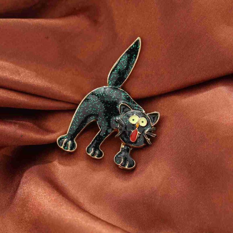 Personalized Animal Kitten Brooches For Women Clothing Coat Party Accessries Gifts