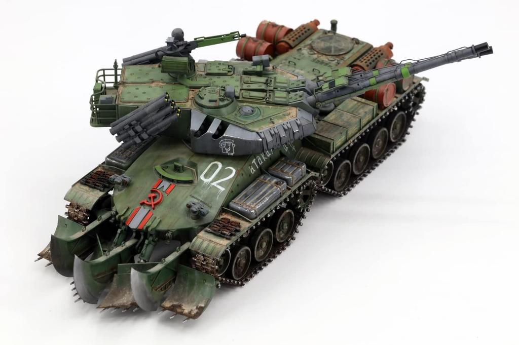 BORDER Models Soviet Heavy Tank Apocalypse Plastic Model Kit BC001 1/35 Pre-colored (Molded Color)