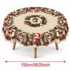 Christmas Tablecloth Festive Snowman Santa Print Dining Table Decor Gift